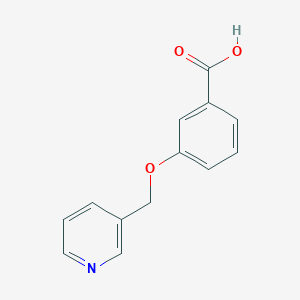 molecular formula C13H11NO3 B1284746 3-(吡啶-3-基甲氧基)苯甲酸 CAS No. 945473-82-5