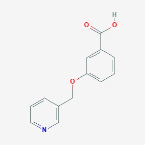 molecular formula C13H11NO3 B1284746 Acide 3-(pyridin-3-ylméthoxy)benzoïque CAS No. 945473-82-5