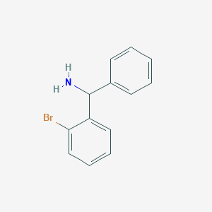 molecular formula C13H12BrN B1284756 alpha-(2-Bromophenyl)benzylamine CAS No. 55095-15-3