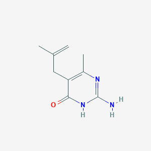 2-Amino-6-methyl-5-(2-methylprop-2-en-1-yl)pyrimidin-4-ol