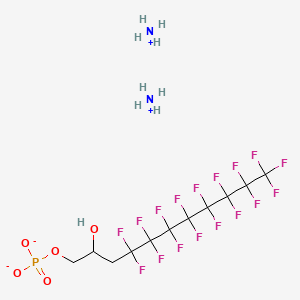 Diammonium 4,4,5,5,6,6,7,7,8,8,9,9,10,10,11,11,11-heptadecafluoro-2-hydroxyundecyl phosphate