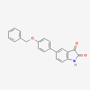 5-[4-(Benzyloxy)phenyl]-1H-indole-2,3-dione