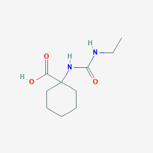 molecular formula C10H18N2O3 B1284777 1-[(Ethylcarbamoyl)amino]cyclohexane-1-carboxylic acid 