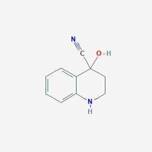 molecular formula C10H10N2O B12847770 4-Hydroxy-1,2,3,4-tetrahydroquinoline-4-carbonitrile 