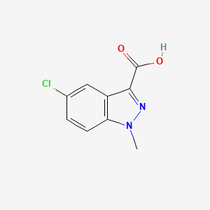 molecular formula C9H7ClN2O2 B12847873 5-chloro-1-methyl-1H-indazole-3-carboxylic acid 