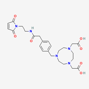 2,2'-(7-(4-(2-((2-(2,5-Dioxo-2,5-dihydro-1H-pyrrol-1-yl)ethyl)amino)-2-oxoethyl)benzyl)-1,4,7-triazonane-1,4-diyl)diacetic acid