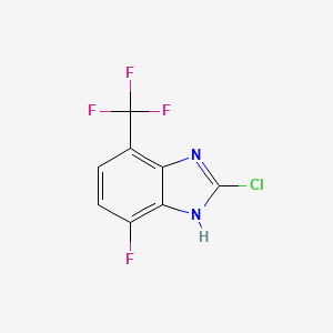 2-Chloro-4-fluoro-7-(trifluoromethyl)-1H-1,3-benzimidazole