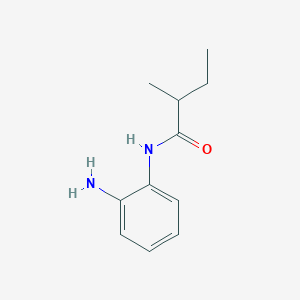 molecular formula C11H16N2O B1284791 N-(2-Aminophenyl)-2-methylbutanamide CAS No. 946768-61-2