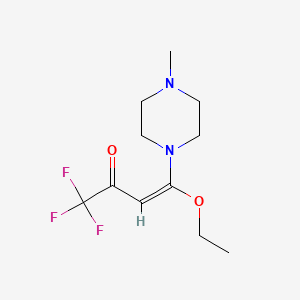 4-Ethoxy-1,1,1-trifluoro-4-(4-methyl-piperazin-1-yl)-but-3-en-2-one