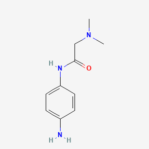 molecular formula C10H15N3O B1284796 N-(4-Aminophenyl)-2-(dimethylamino)acetamide CAS No. 25786-09-8