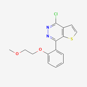 4-Chloro-7-(2-(2-methoxyethoxy)phenyl)thieno[2,3-d]pyridazine