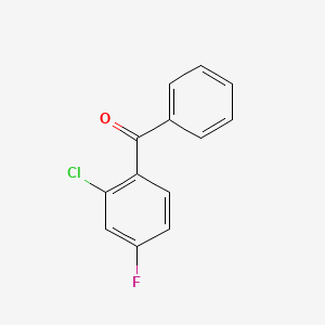 molecular formula C13H8ClFO B12847965 Methanone, (2-chloro-4-fluorophenyl)phenyl- CAS No. 69943-47-1