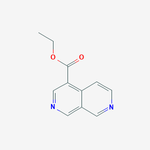 molecular formula C11H10N2O2 B12847998 Ethyl 2,7-naphthyridine-4-carboxylate 