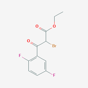 Ethyl 2-bromo-3-(2,5-difluorophenyl)-3-oxopropanoate