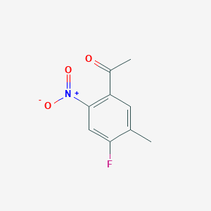 1-(4-Fluoro-5-methyl-2-nitrophenyl)ethan-1-one