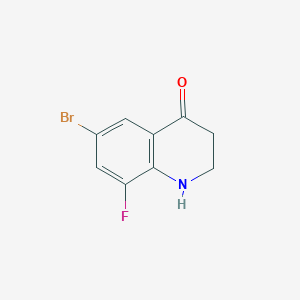 molecular formula C9H7BrFNO B12848060 6-bromo-8-fluoro-2,3-dihydroquinolin-4(1H)-one 