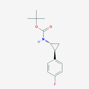 Rel-tert-butyl ((1R,2S)-2-(4-fluorophenyl)cyclopropyl)carbamate