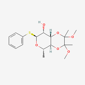 Phenyl 3,4-O-(2,3-Dimethoxybutan-2,3-diyl)-1-thio-a-L-rhamnopyranoside