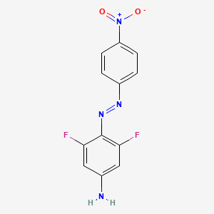 3,5-Difluoro-4-[(e)-(4-nitrophenyl)diazenyl]aniline