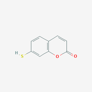 molecular formula C9H6O2S B12848082 7-Mercapto-2H-chromen-2-one 