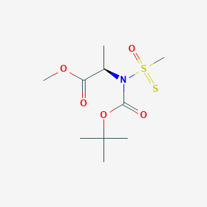 Methyl N-(tert-butoxycarbonyl)-N-(methylsulfonothioyl)-D-alaninate