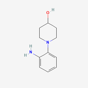 molecular formula C11H16N2O B1284814 1-(2-Aminophenyl)piperidin-4-ol CAS No. 252758-96-6