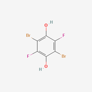 2,5-Dibromo-3,6-difluorobenzene-1,4-diol