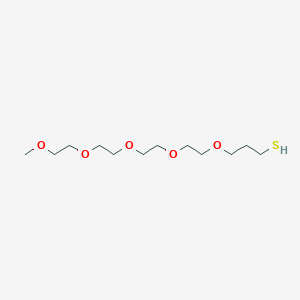 molecular formula C12H26O5S B12848169 2,5,8,11,14-Pentaoxaheptadecane-17-thiol 