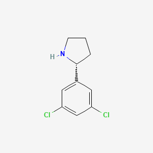 molecular formula C10H11Cl2N B12848195 (R)-2-(3,5-Dichlorophenyl)pyrrolidine 