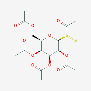 (2R,3S,4S,5R,6S)-2-(Acetoxymethyl)-6-(acetylsulfinothioyl)tetrahydro-2H-pyran-3,4,5-triyl triacetate