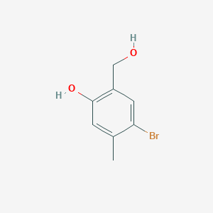 4-Bromo-2-(hydroxymethyl)-5-methylphenol