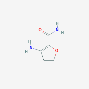 molecular formula C5H6N2O2 B12848226 3-Aminofuran-2-carboxamide 