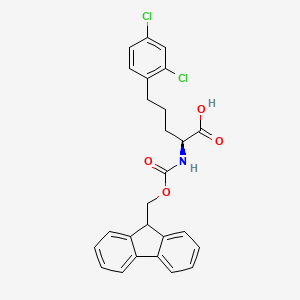 (S)-2-((((9H-Fluoren-9-yl)methoxy)carbonyl)amino)-5-(2,4-dichlorophenyl)pentanoic acid