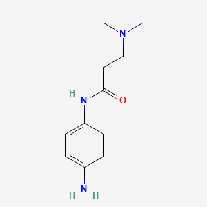 molecular formula C11H17N3O B1284833 N-(4-氨基苯基)-3-(二甲基氨基)丙酰胺 CAS No. 854813-77-7