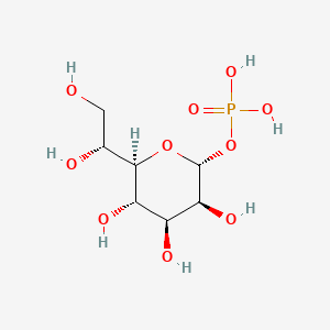 (2R,3S,4S,5S,6R)-6-((R)-1,2-dihydroxyethyl)-3,4,5-trihydroxytetrahydro-2H-pyran-2-yl dihydrogen phosphate