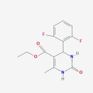 molecular formula C14H14F2N2O3 B12848398 Ethyl 4-(2,6-difluorophenyl)-6-methyl-2-oxo-1,2,3,4-tetrahydropyrimidine-5-carboxylate 