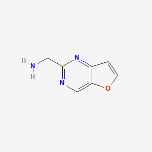 molecular formula C7H7N3O B12848418 Furo[3,2-d]pyrimidine-2-methanamine 