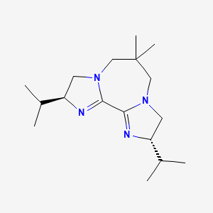 (4S,12S)-8,8-dimethyl-4,12-di(propan-2-yl)-3,6,10,13-tetrazatricyclo[8.3.0.02,6]trideca-1(13),2-diene