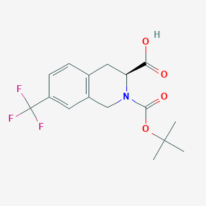 (S)-2-(tert-Butoxycarbonyl)-7-(trifluoromethyl)-1,2,3,4-tetrahydroisoquinoline-3-carboxylic acid