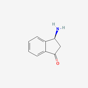 molecular formula C9H9NO B12848578 (S)-3-Amino-2,3-dihydro-1H-inden-1-one 