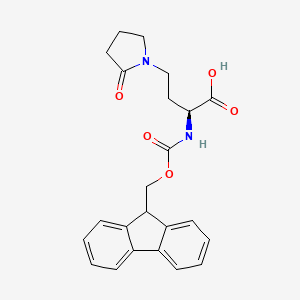 (S)-2-((((9H-Fluoren-9-yl)methoxy)carbonyl)amino)-4-(2-oxopyrrolidin-1-yl)butanoic acid