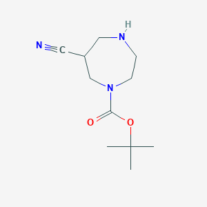 tert-Butyl 6-cyano-1,4-diazepane-1-carboxylate