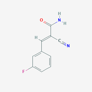 (E)-2-cyano-3-(3-fluorophenyl)prop-2-enamide