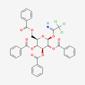 (2R,3R,4S,5R,6S)-2-((Benzoyloxy)methyl)-6-(2,2,2-trichloro-1-iminoethoxy)tetrahydro-2H-pyran-3,4,5-triyl tribenzoate