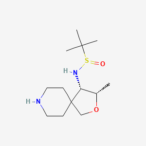 2-methyl-N-((3S,4S)-3-methyl-2-oxa-8-azaspiro[4.5]decan-4-yl)propane-2-sulfinamide