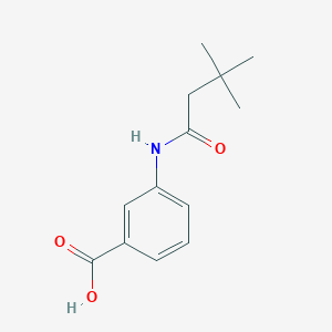molecular formula C13H17NO3 B1284878 3-[(3,3-Dimethylbutanoyl)amino]benzoic acid CAS No. 915923-42-1