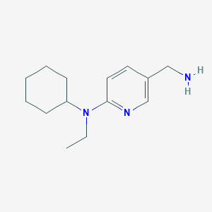 molecular formula C14H23N3 B1284885 5-(Aminomethyl)-N-cyclohexyl-N-ethyl-2-pyridinamine CAS No. 954273-18-8