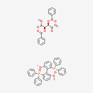 (2R,3R)-2,3-dibenzoyloxybutanedioic acid;1-diphenylphosphoryl-2-(2-diphenylphosphoryl-6-methoxyphenyl)-3-methoxybenzene