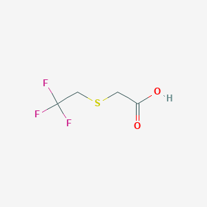 molecular formula C4H5F3O2S B1284893 2-[(2,2,2-Trifluoroethyl)sulfanyl]acetic acid CAS No. 675-68-3