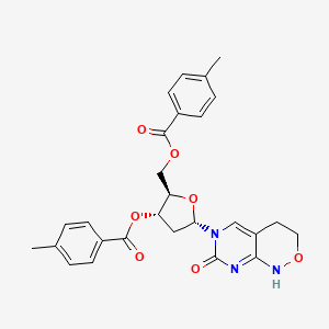 ((2R,3S,5S)-3-((4-Methylbenzoyl)oxy)-5-(7-oxo-3,4-dihydro-1H-pyrimido[4,5-c][1,2]oxazin-6(7H)-yl)tetrahydrofuran-2-yl)methyl 4-methylbenzoate